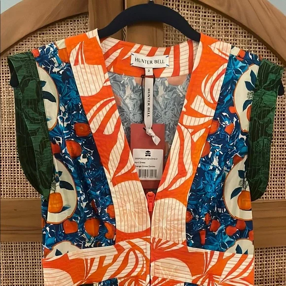 Hunter Bell April Dress in Orange Grove - Picture 2 of 2
